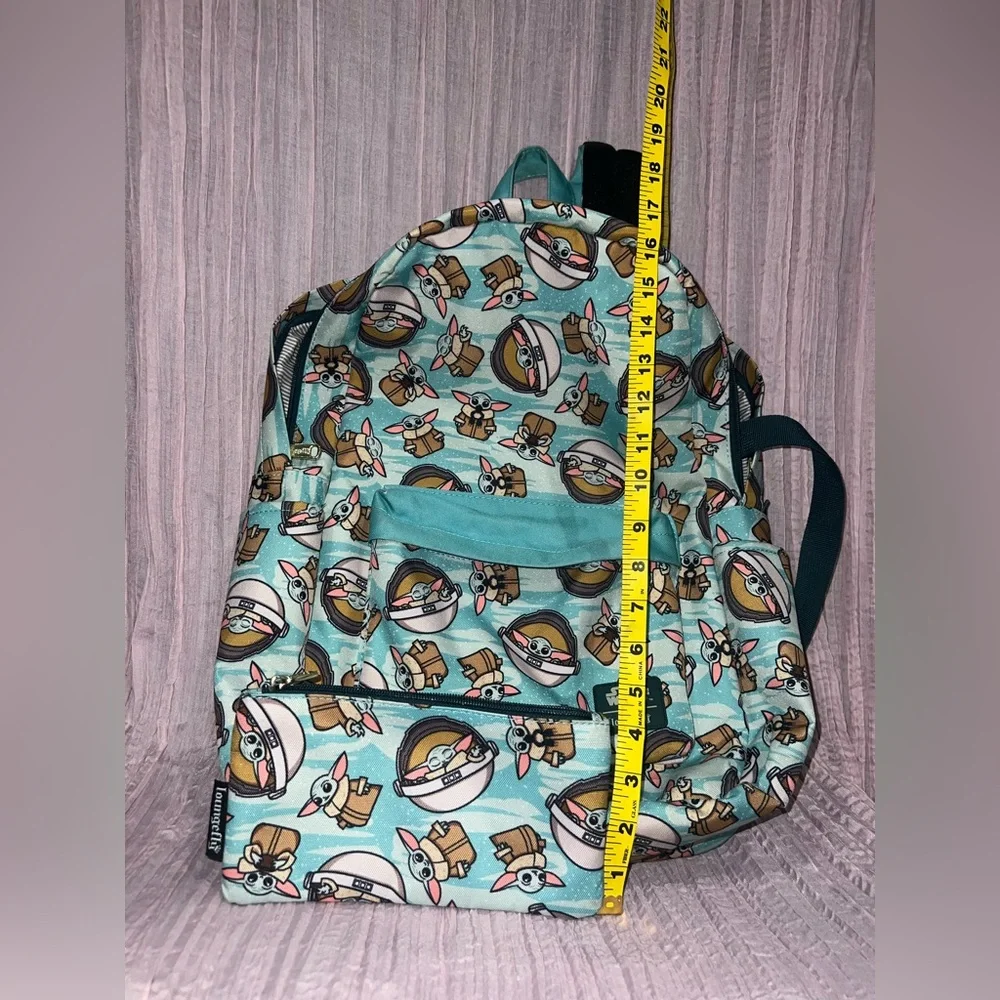 Loungefly Star Wars Baby Yoda Teal Backpack and pencil pouch